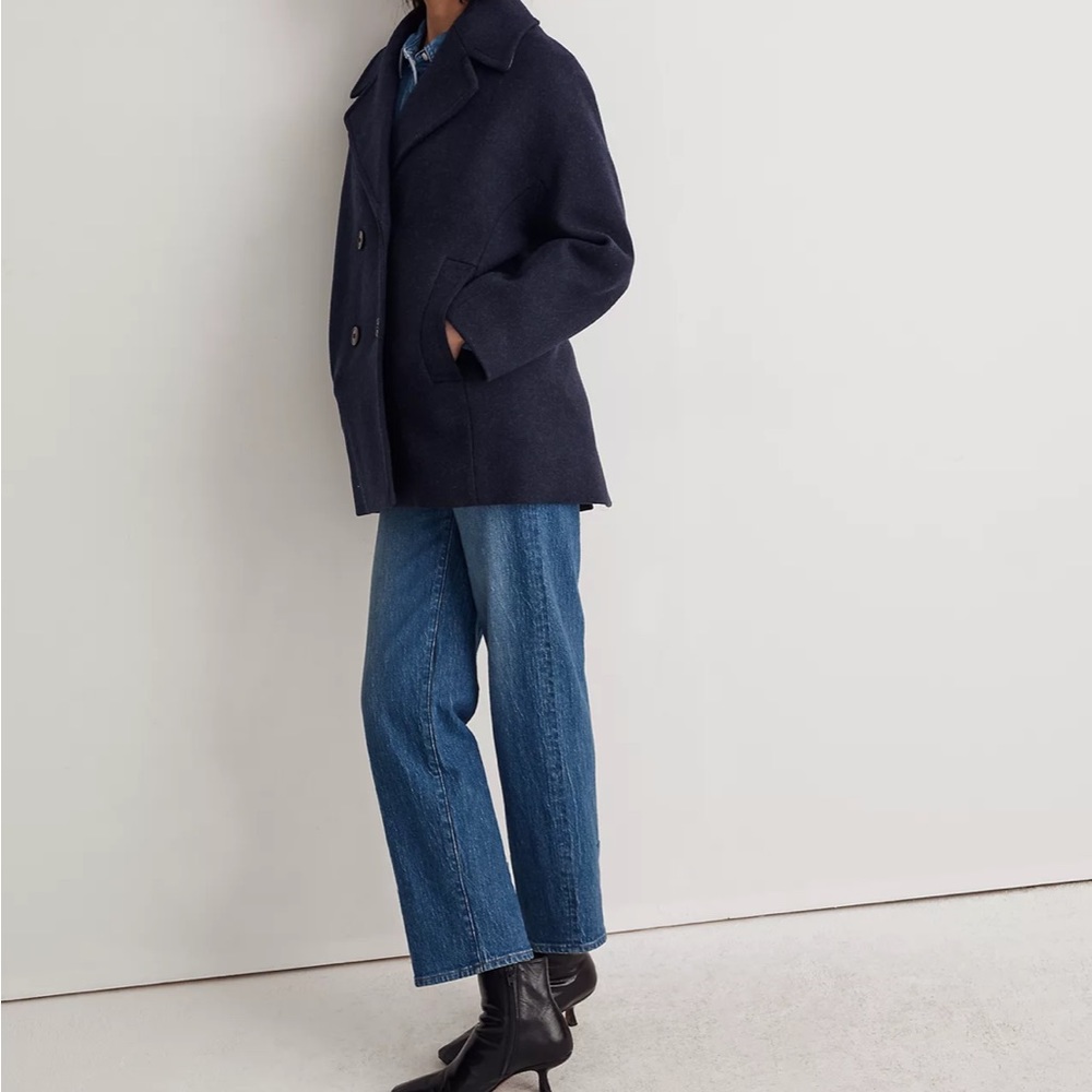 Madewell Carville Oversized Peacoat in Insuluxe Fabric - Picture 2 of 5